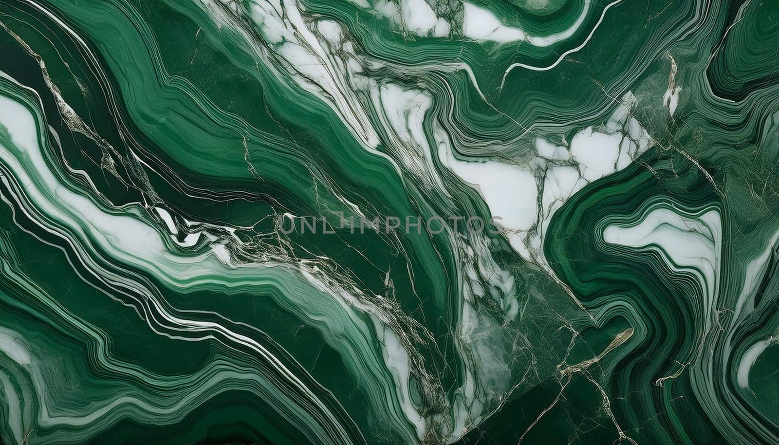 green marble texture useful as a background, AI generated image
