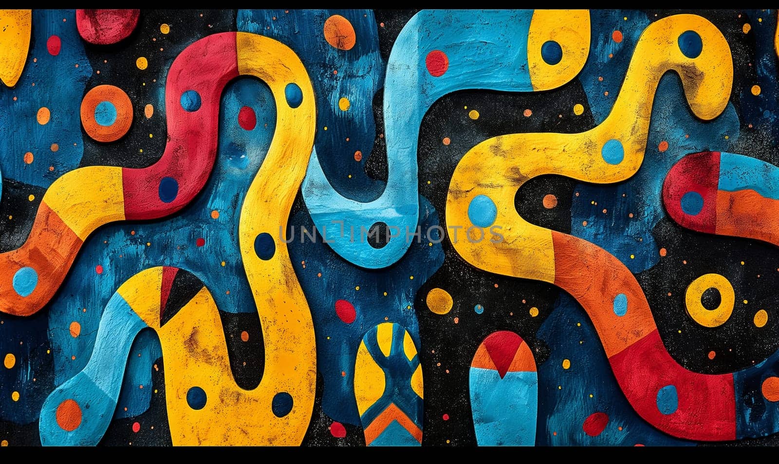 Colorful background with an abstract image. Selective focus.
