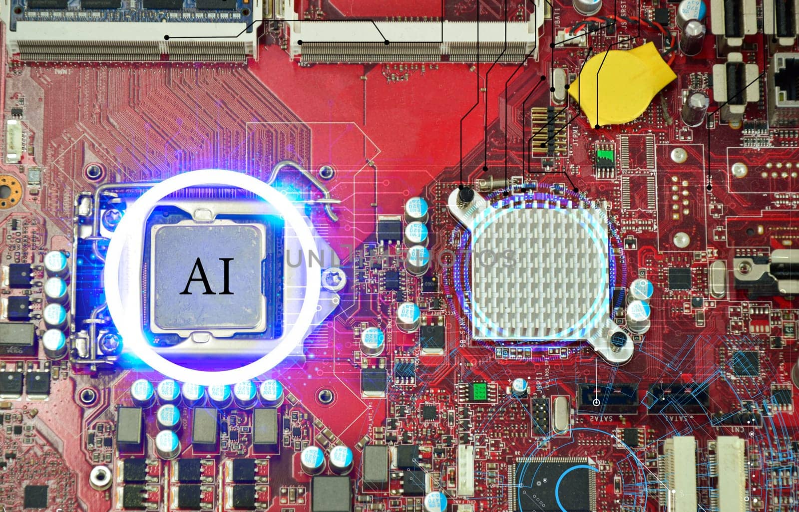 The concept of artificial intelligence, the world of the future
