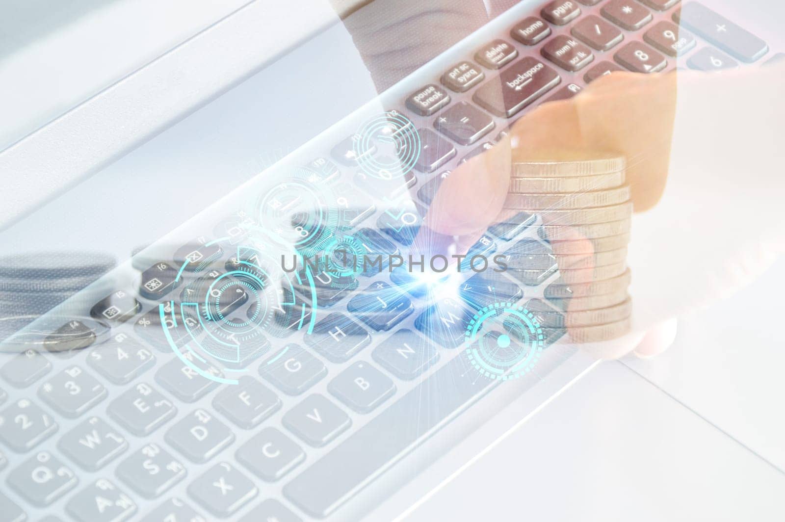 Concept of fingertip control technology (AI)