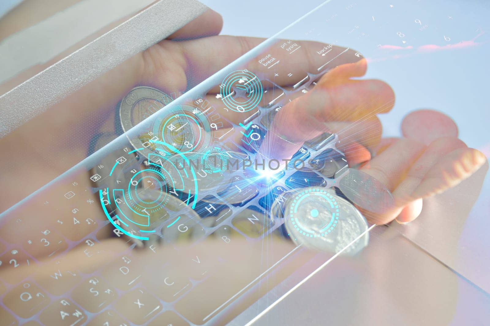 Concept of fingertip control technology (AI)