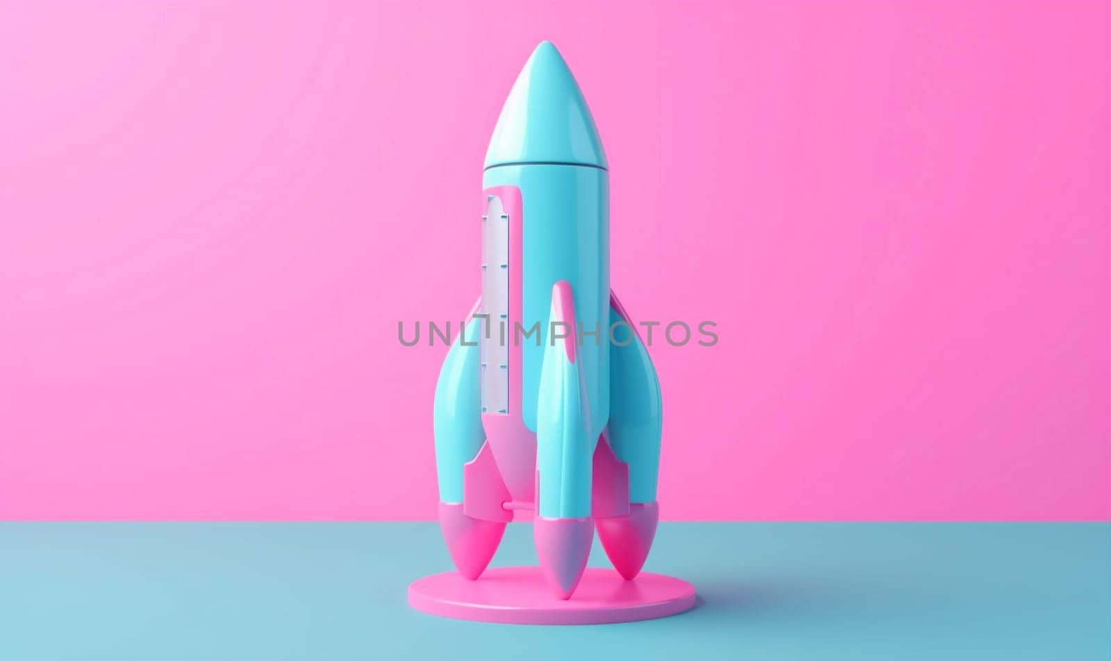 rocket illustration spaceship launch money 3d space shuttle bitcoin technology sky futuristic pink business startup fly target currency finance start. Generative AI.