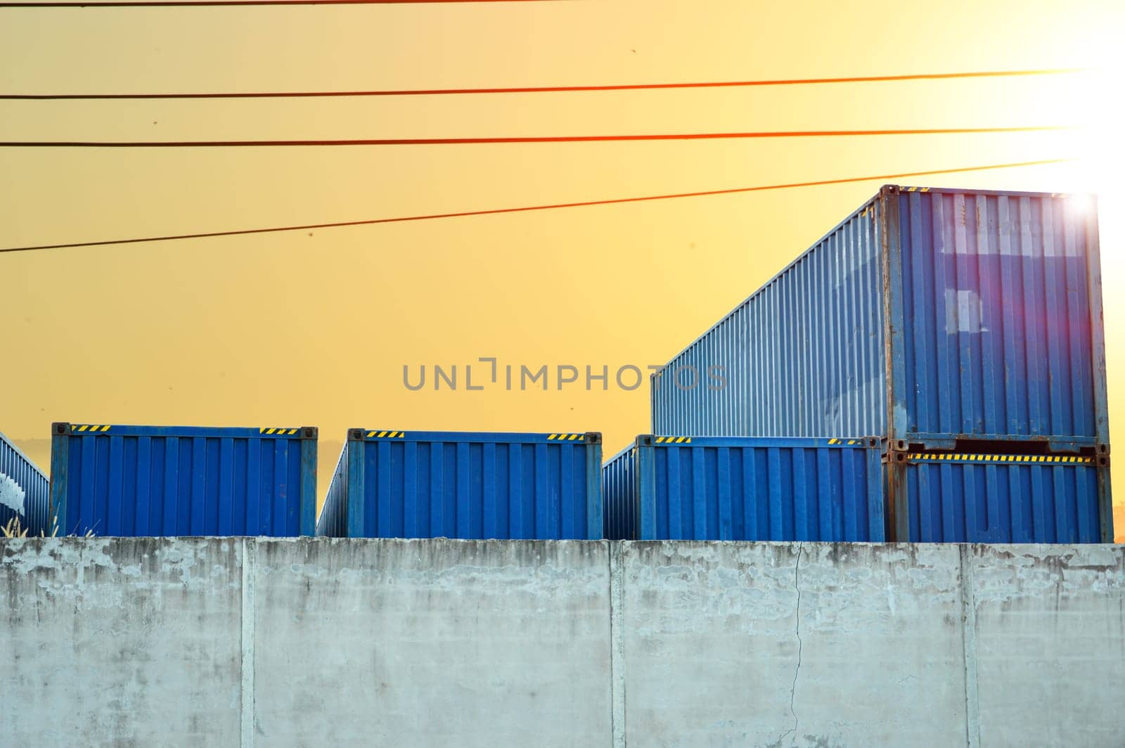 large container image with blue