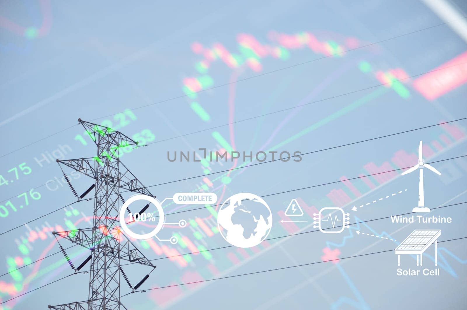 concept of energy shortage natural renewable energy are in very high demand
