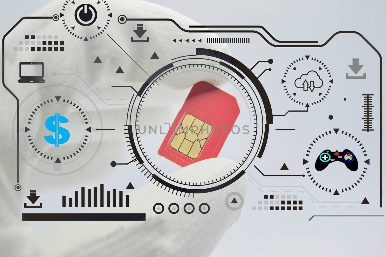Concept A SIM card is still required. because it is used as an intermediary To connect both finance and entertainment