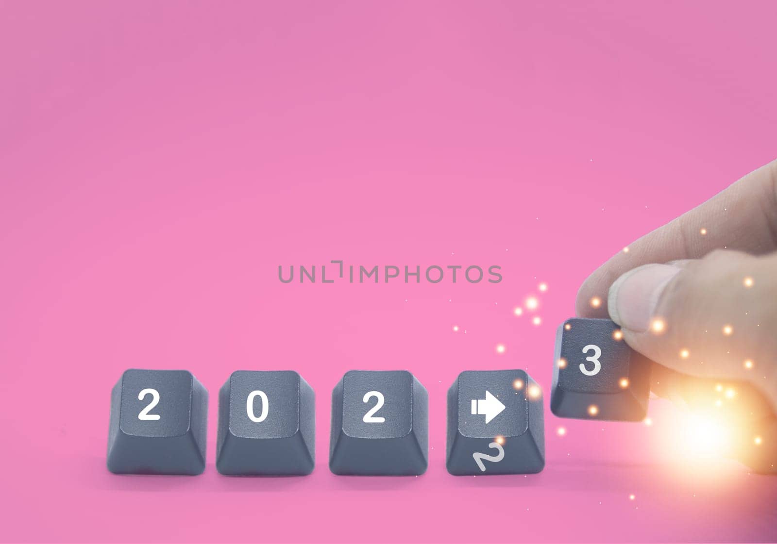 Concept change into the new year 2023