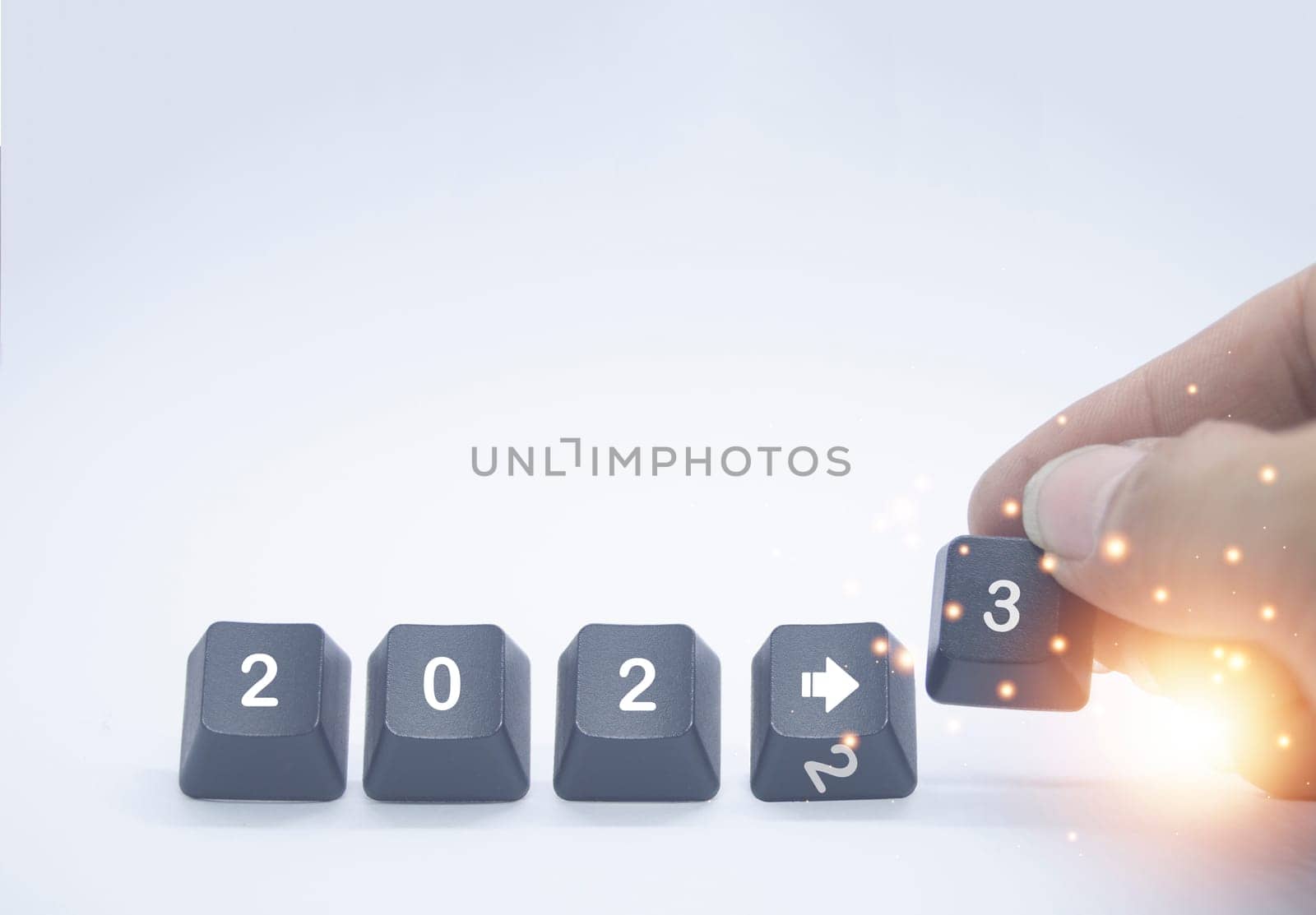 Concept change into the new year 2023