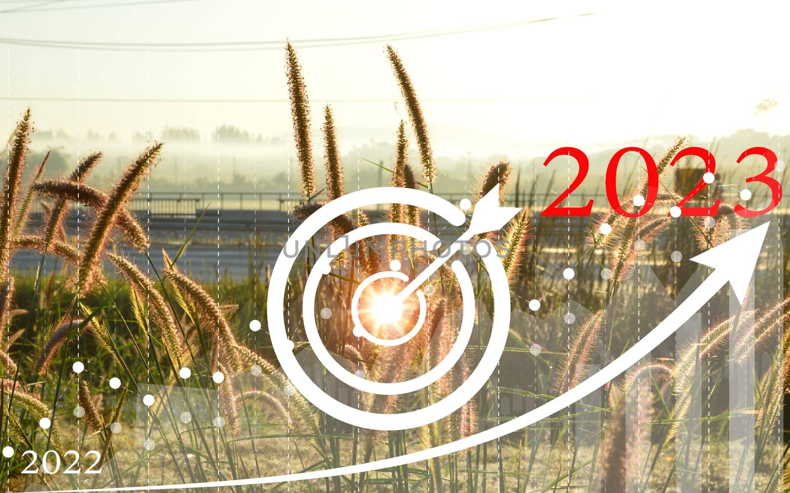 Goal concept that must be achieved In 2023, must be better than the old year.