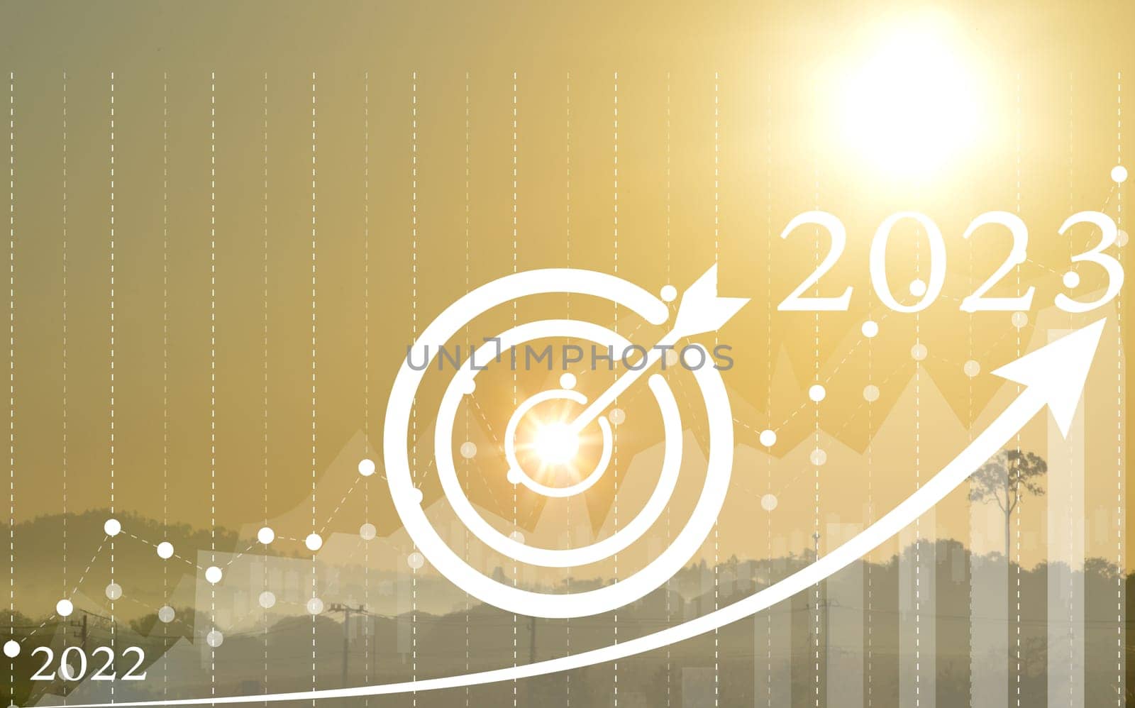Goal concept that must be achieved In 2023, must be better than the old year.