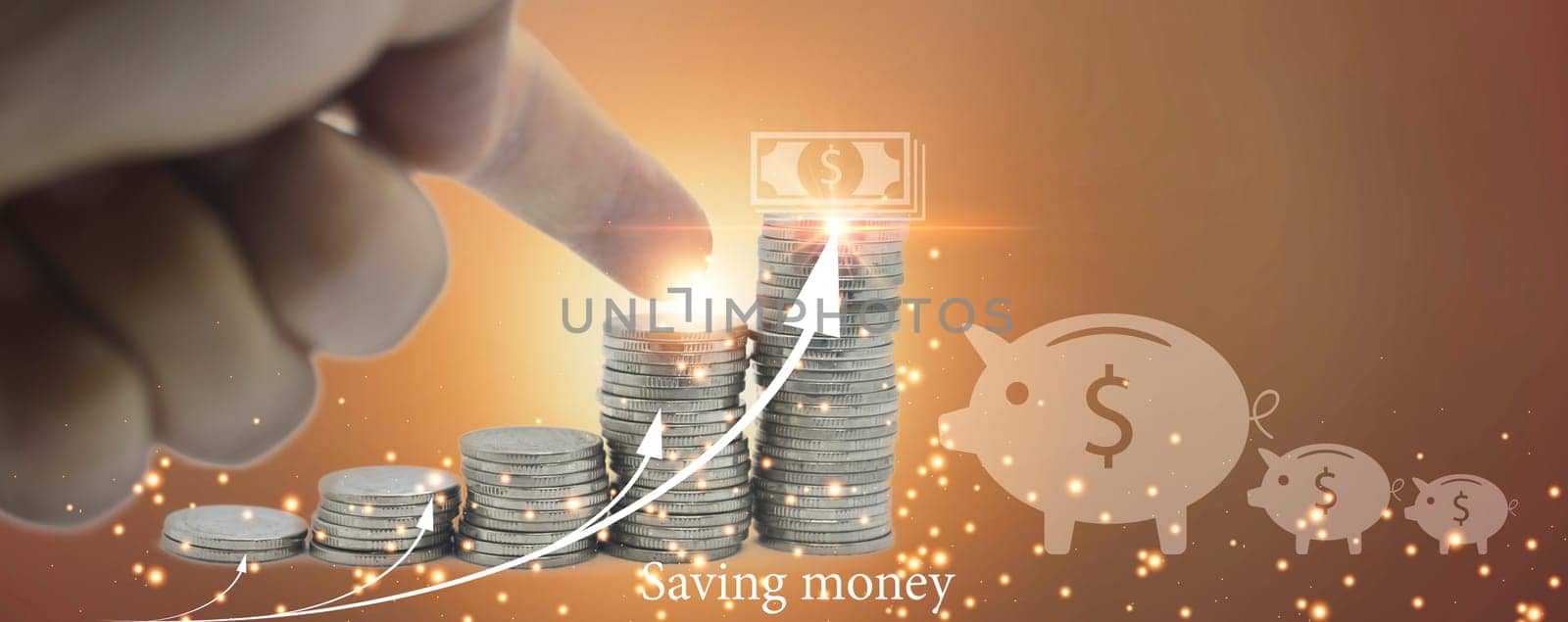 money saving concept for the future, financial planning by boonruen