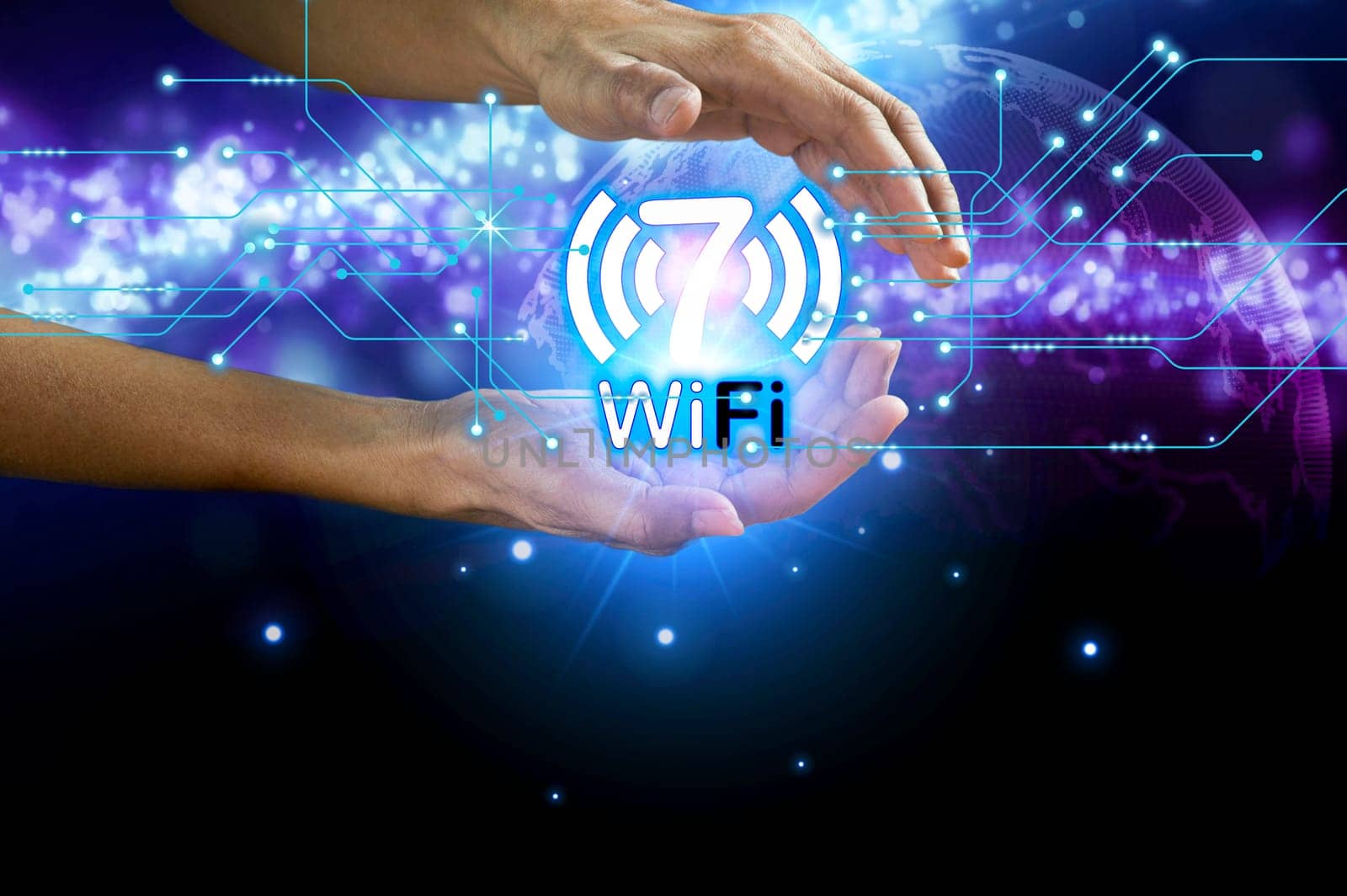 The concept of using the 7th generation Wi-Fi system is a technology. to make the transmission of information very fast