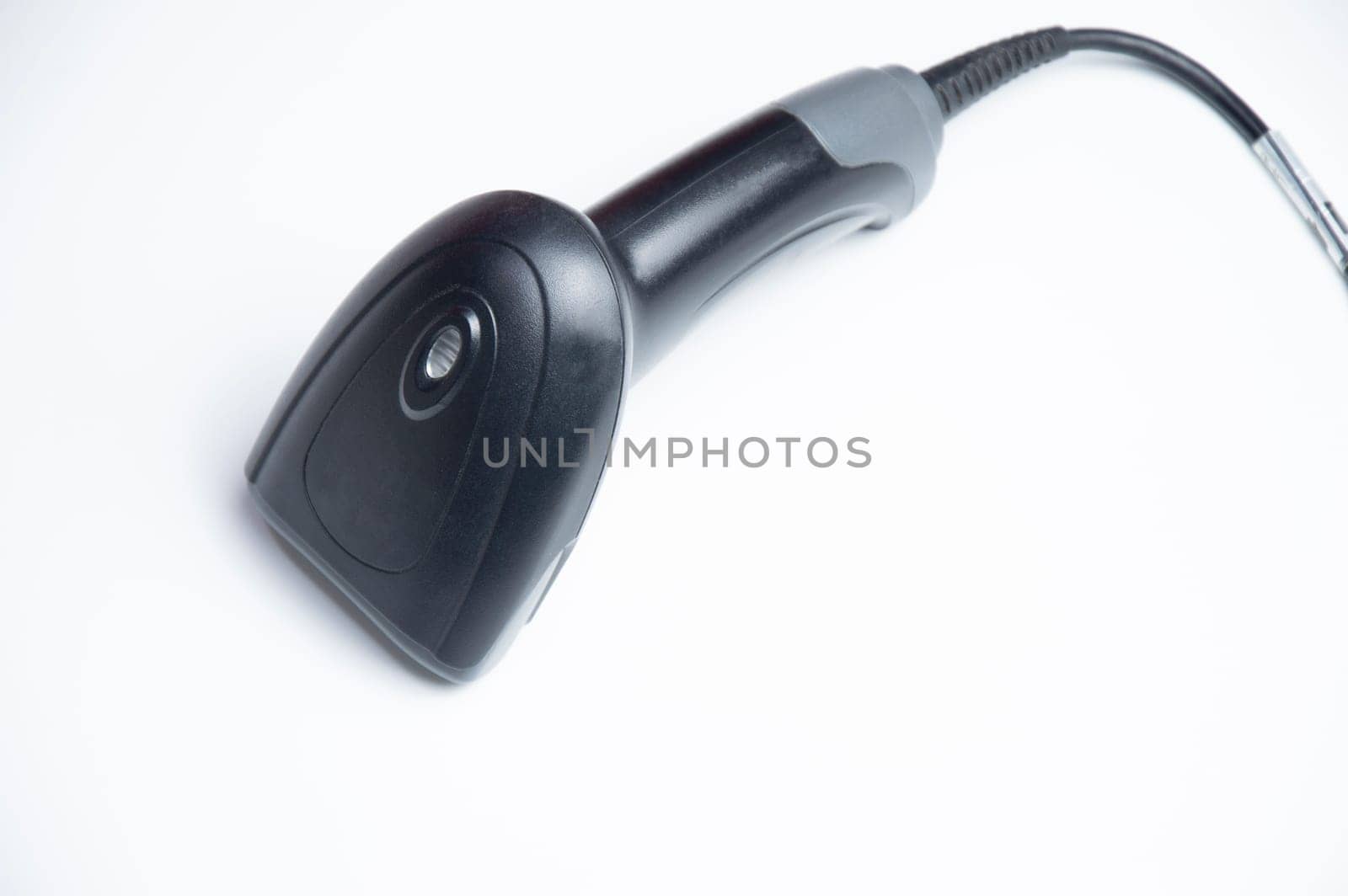 mobile scanner on a white background by boonruen