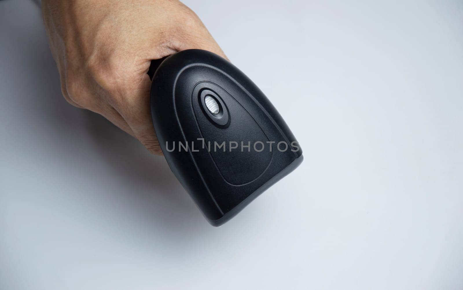 mobile scanner on a white background by boonruen