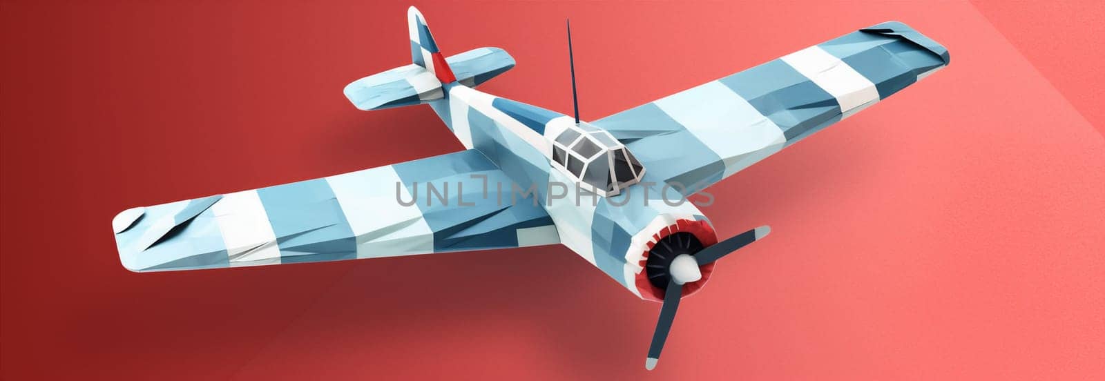 air plane background fly business aeroplane white blue aircraft holiday flight. Generative AI. by Vichizh
