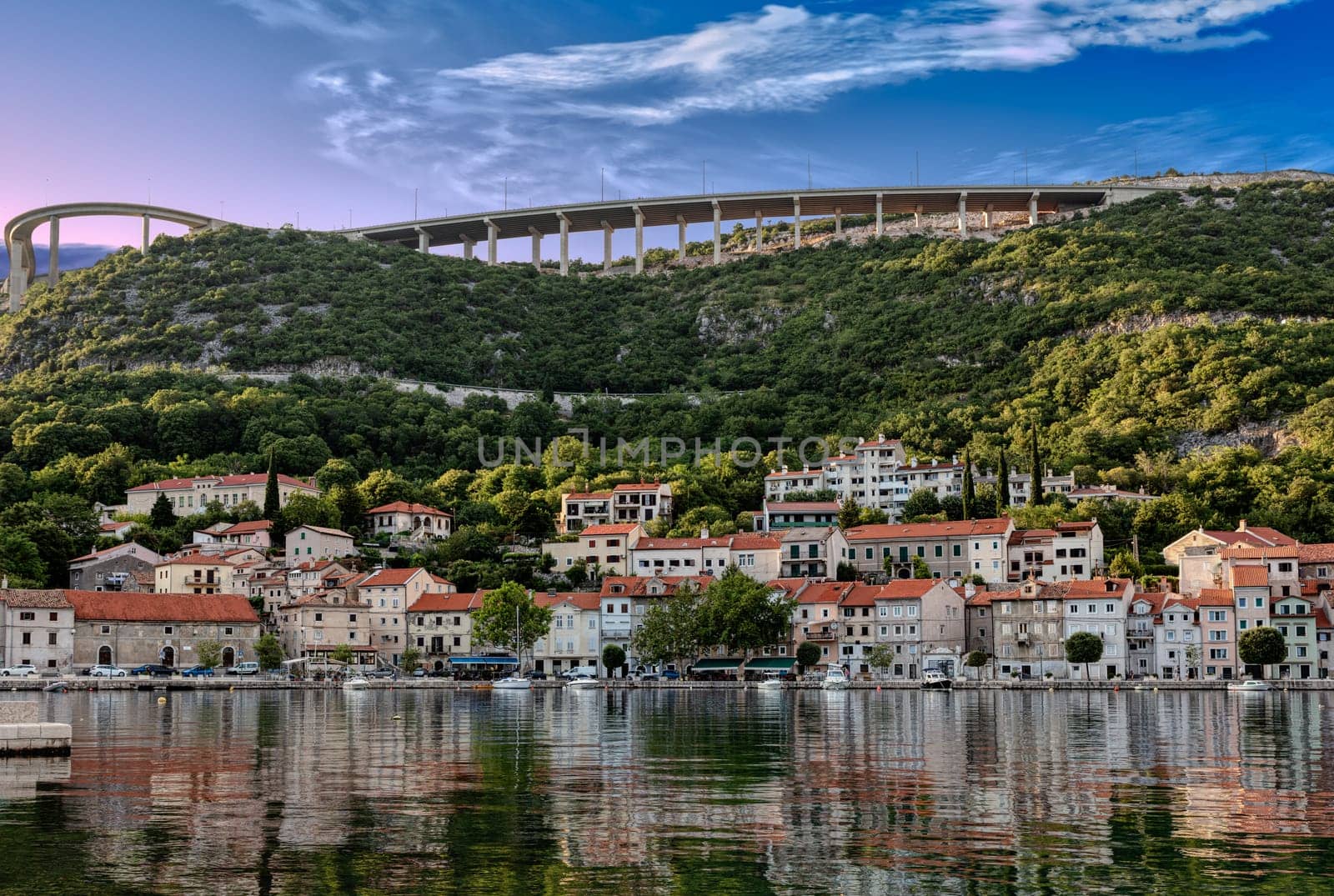 Historic town of Bakar in green forest, Croatia by mot1963