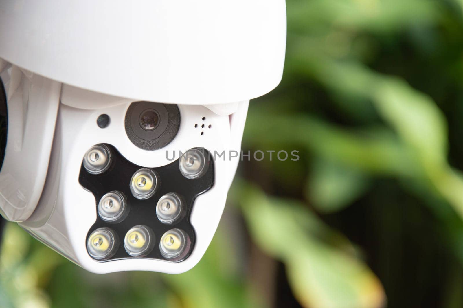 Install IP CCTV cameras or advanced technology surveillance systems. CCTV system by boonruen
