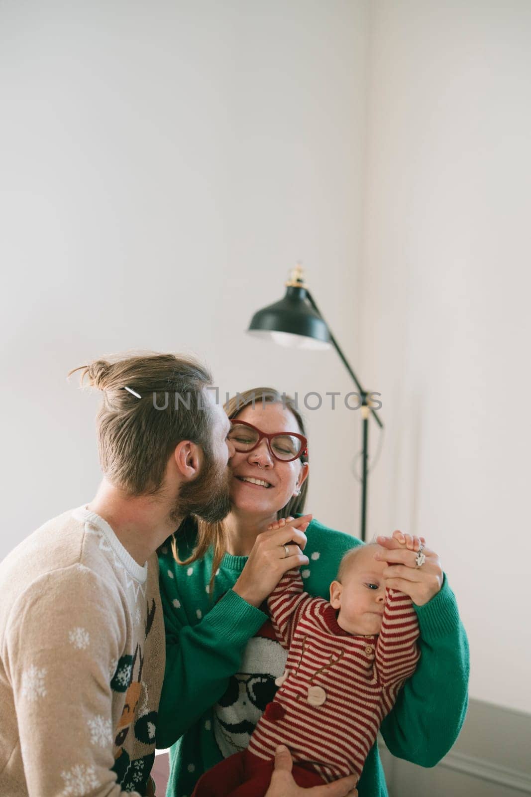 A joyful family scene filled with love, shared laughter, and the warm spirit of the holiday season for all
