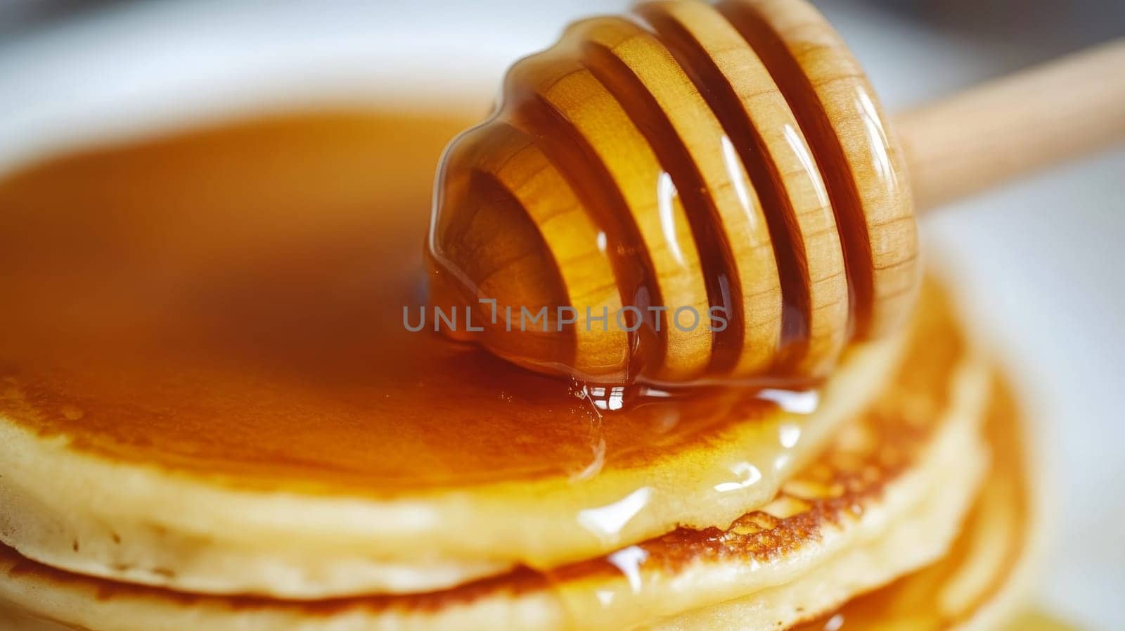 pancakes with honey , Generative Ai food