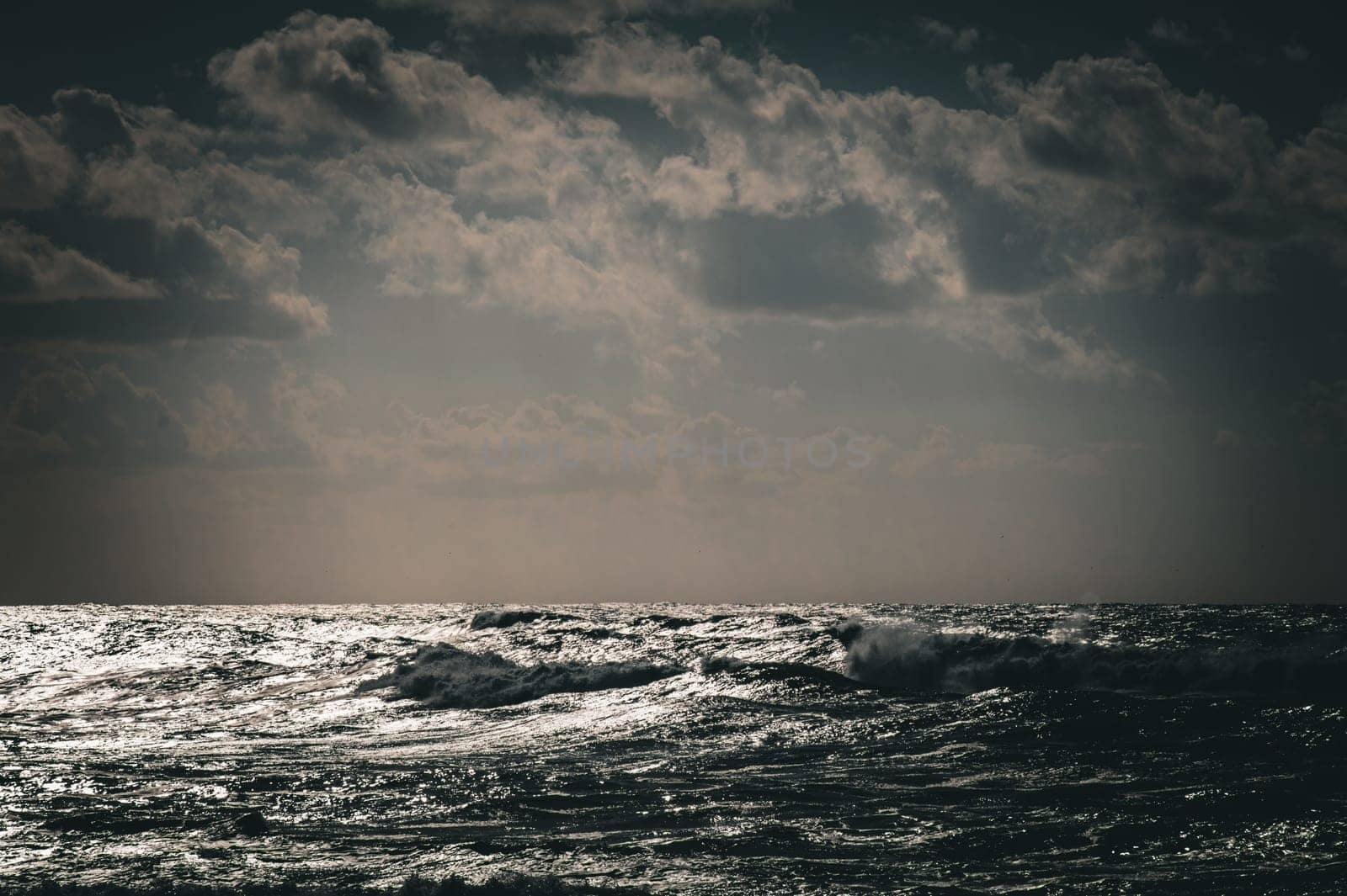 lighting atmosphere by the sea