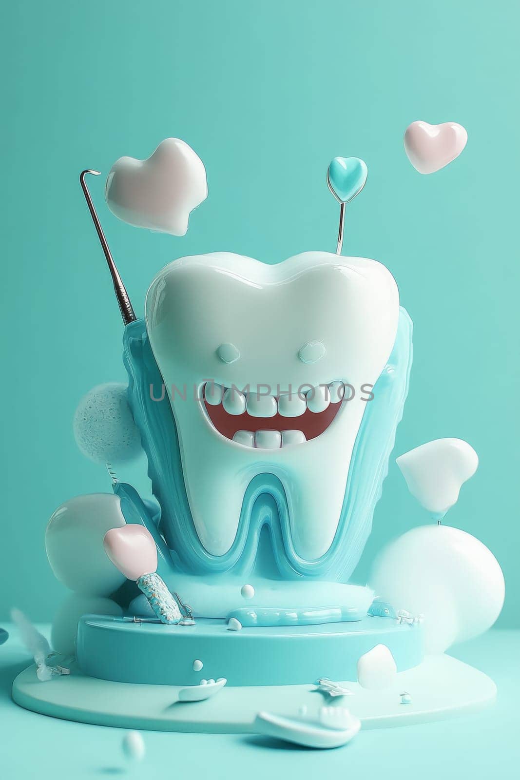Dental treatment concept, Generative AI medical