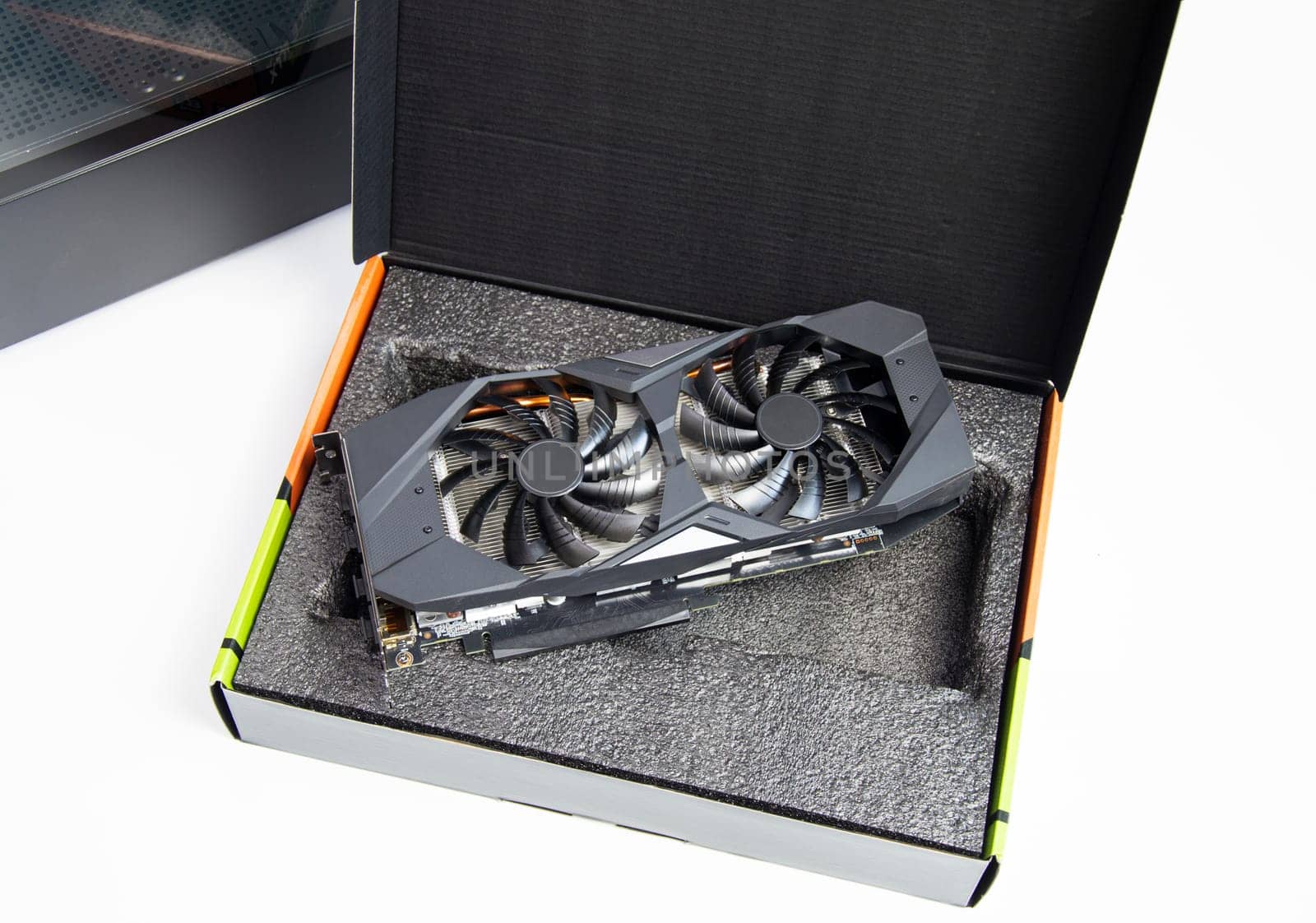 top view of computer graphics card