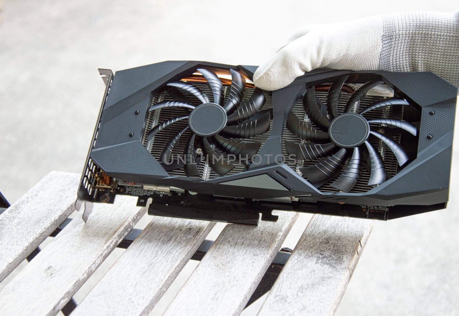 front view of computer graphics card