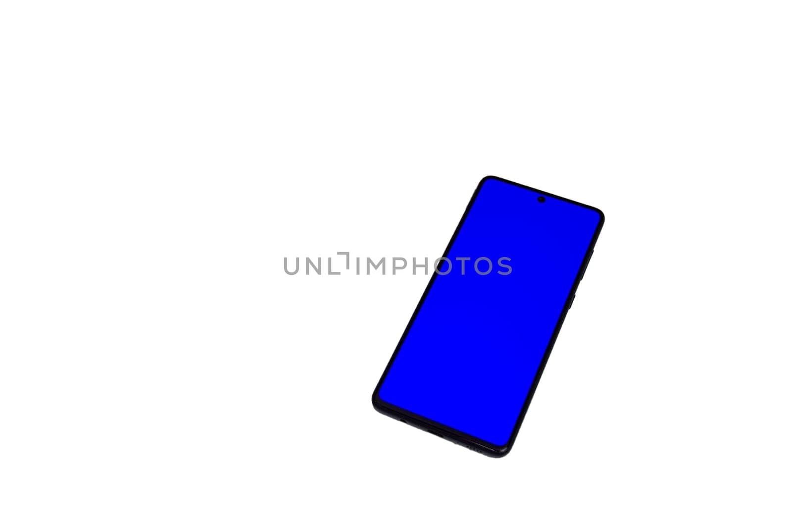 Smartphone with blue screen, with clipping path by boonruen