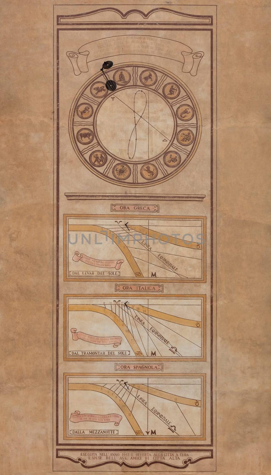 Sundial in Bergamo by mot1963