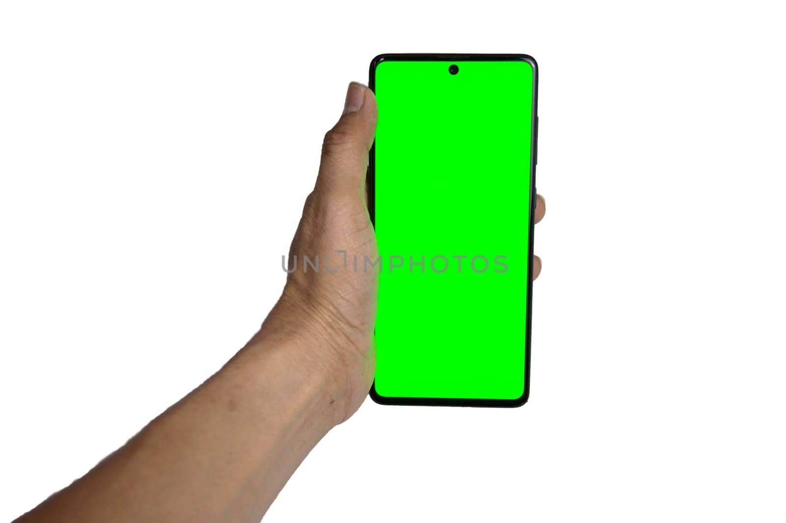 Smartphone green screen,with clipping path