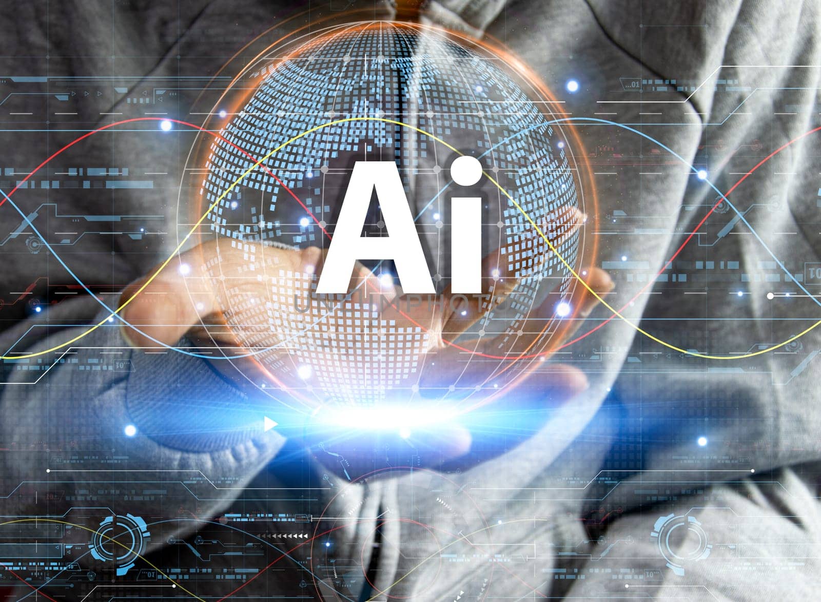 The concept of developing an artificial intelligence system that can interact with humans and be used in the industry 5.0 system. by boonruen