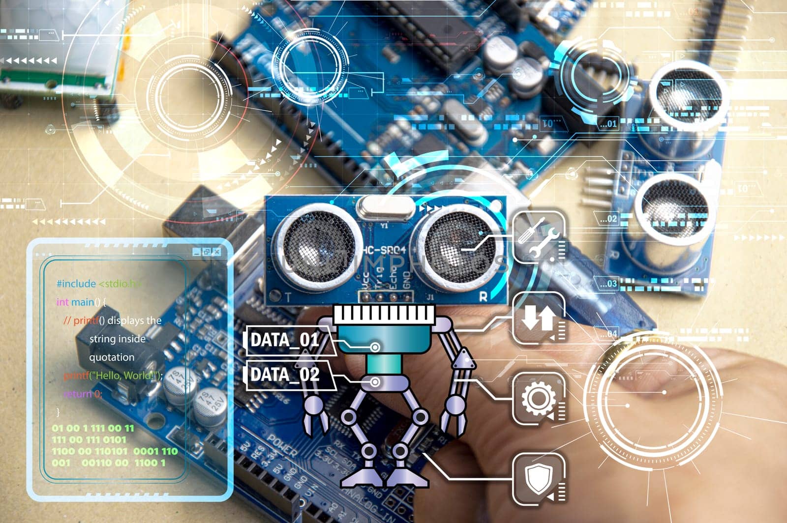 The concept of writing a set of instructions or a computer program in the form of a code, a teaching management system through a network.