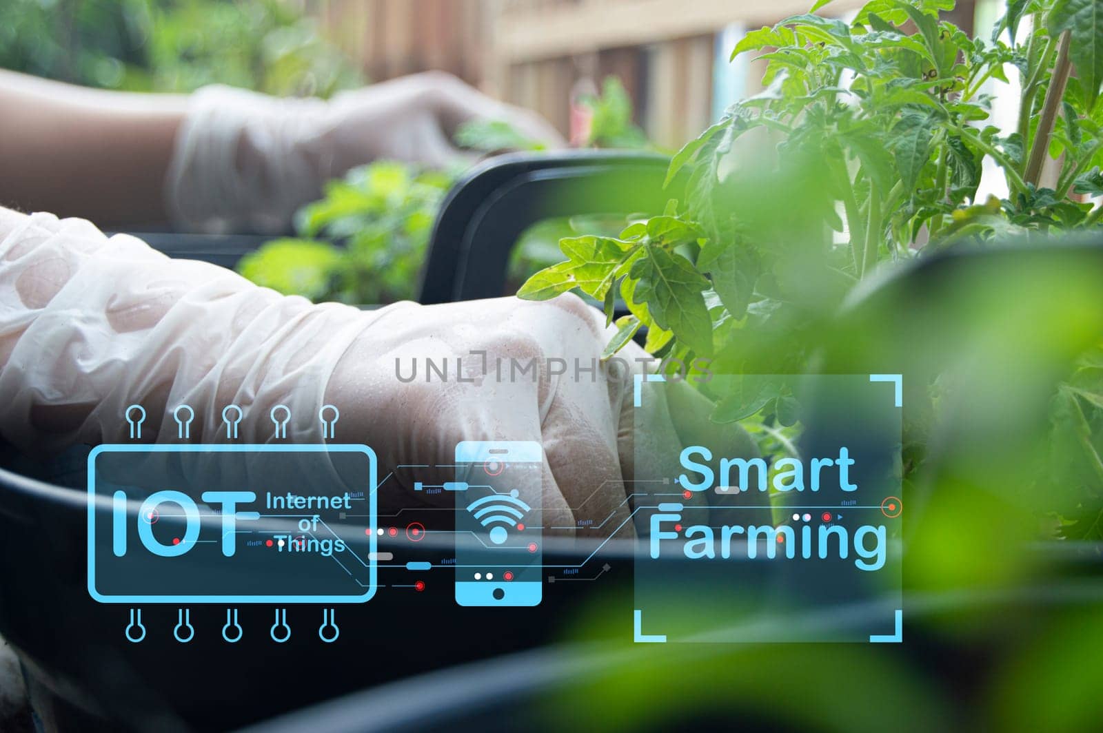The concept of new farming or smart farming, agricultural technology