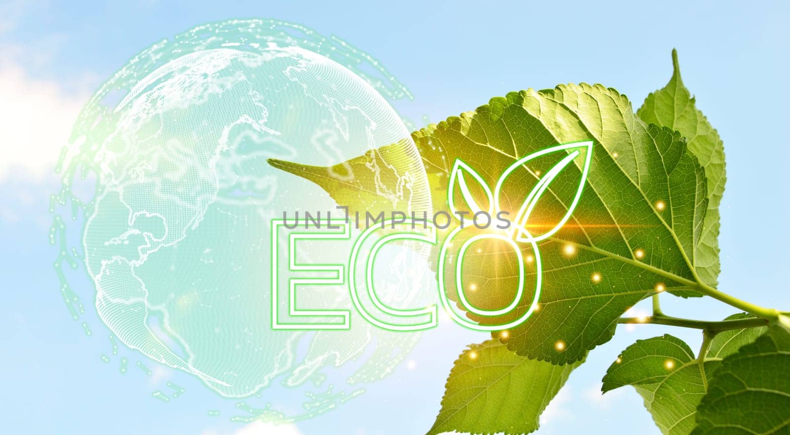 Green world concept, reduce energy consumption energy saving	
