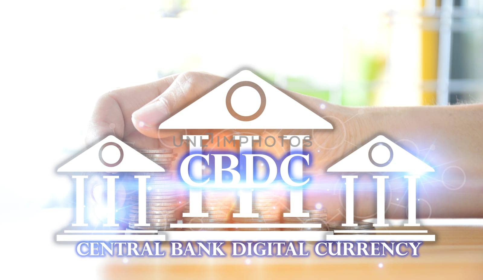CBDC is a digital currency issued by a central bank. which has the ability to act as a medium to pay for goods and services can maintain value and is an accounting unit of measurement by boonruen