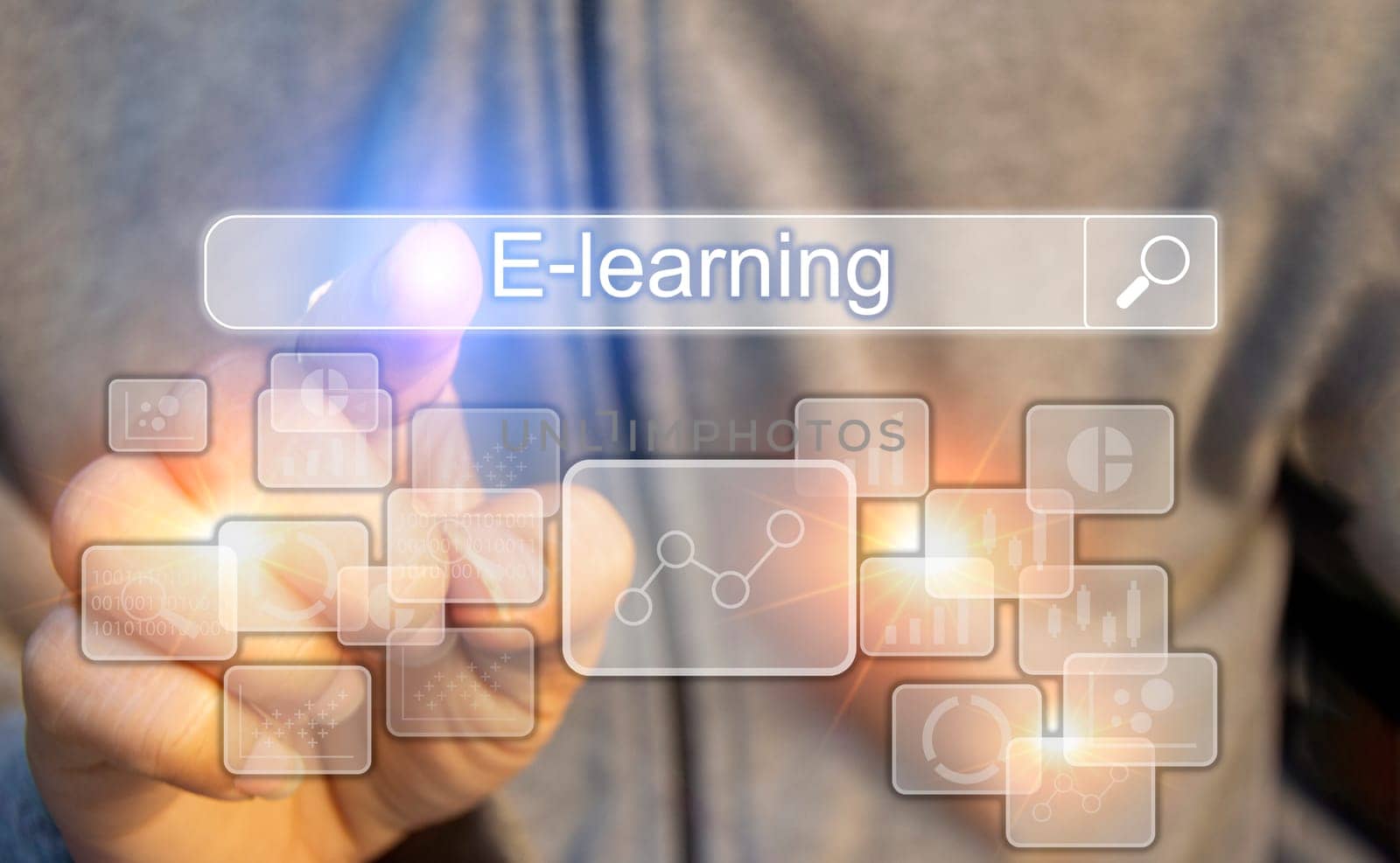 Concept of e-Learning, a learning management system through a network (Learning Management System) with an emphasis on learners as the center. in teaching and learning Blended style with regular class by boonruen