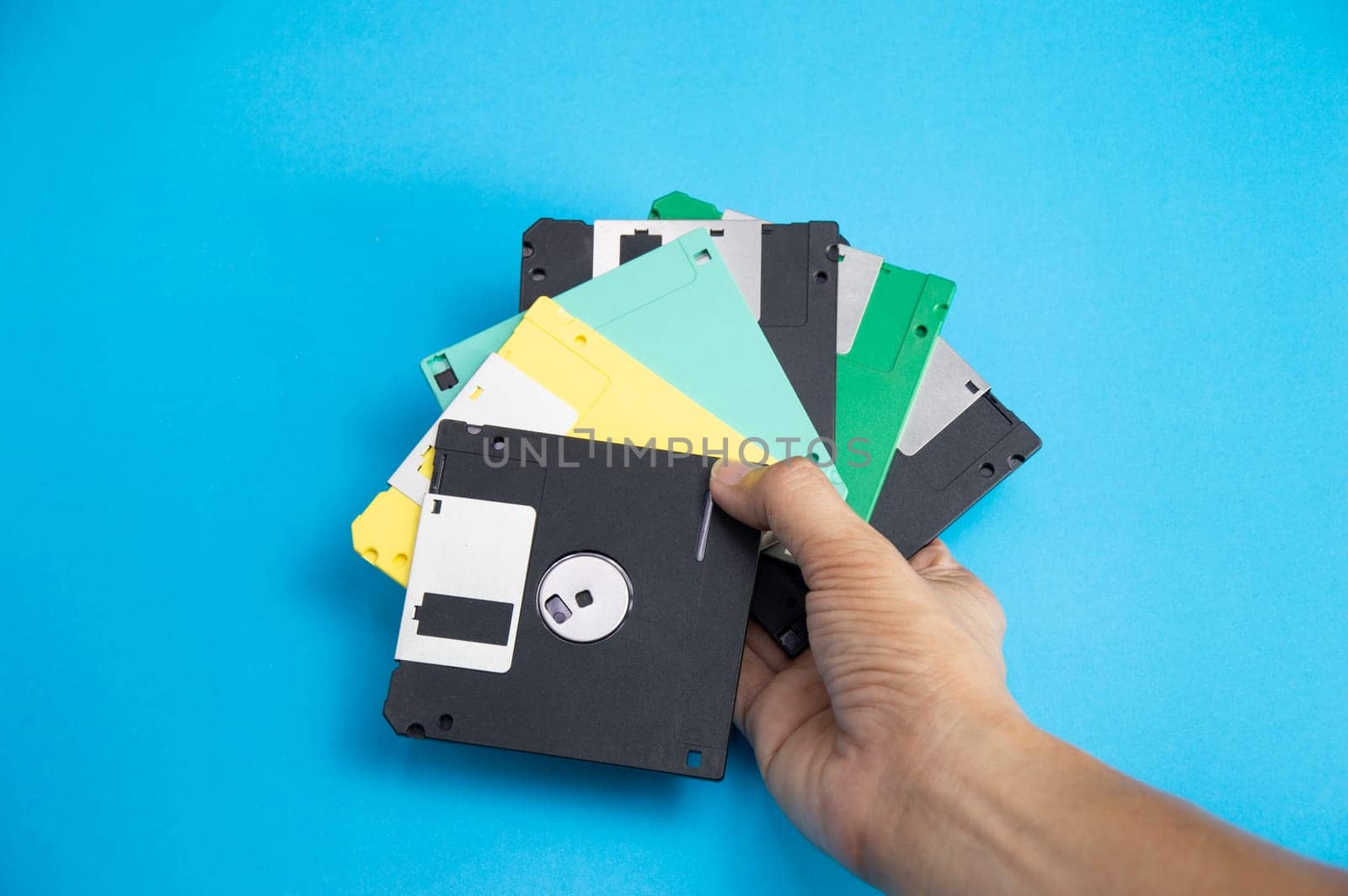 Floppy disks were popular around the world in the 90s. The early days of recording technology