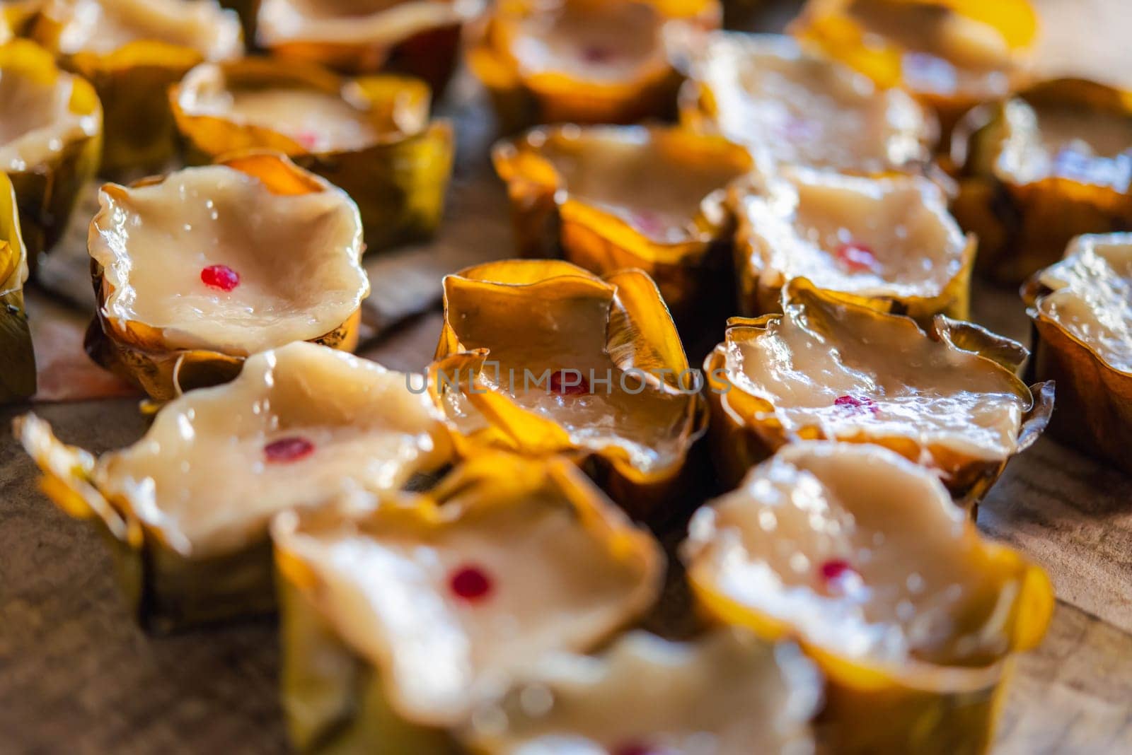 Nian gao is year cake or New Year cake or Chinese New Year's cake, is a sweet food prepared from glutinous rice flour and consumed in Chinese cuisine. It is also simply known as rice cake.