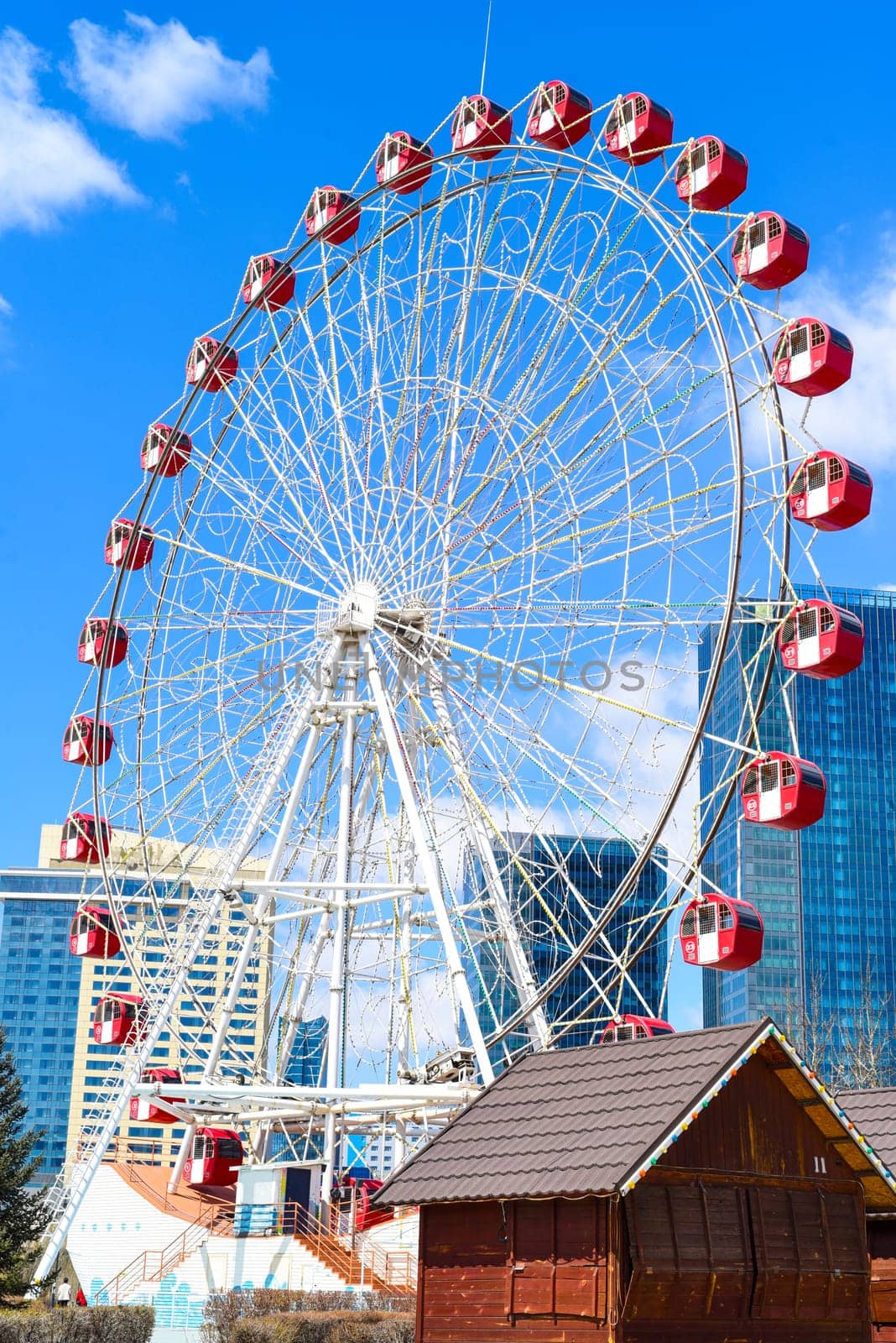 Ferris wheel of national amusement park of mongolia.