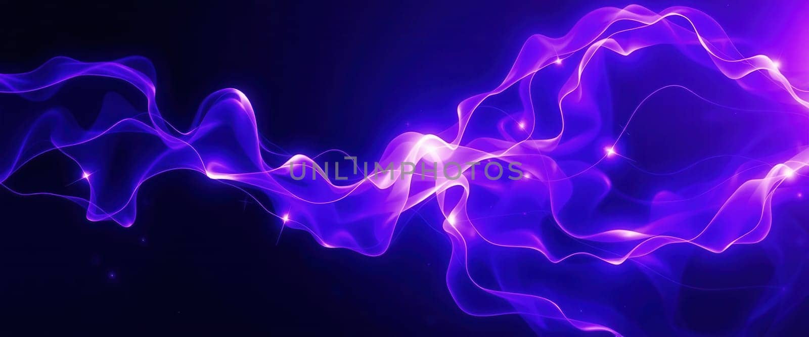 Abstract magenta wave on dark blue background