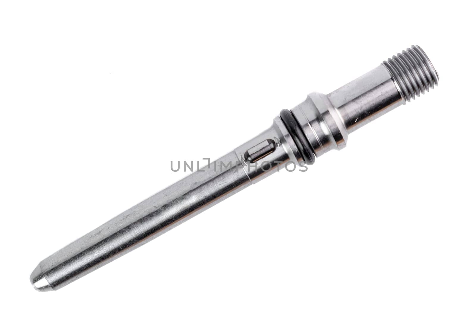 New car connector on white background close up