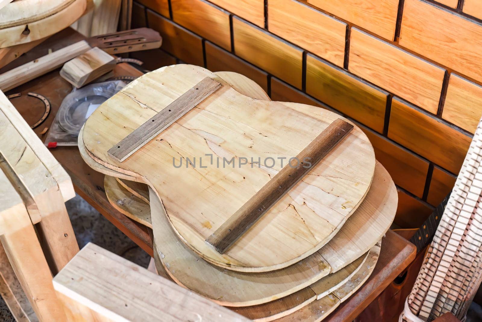 Process of making wooden guitar
