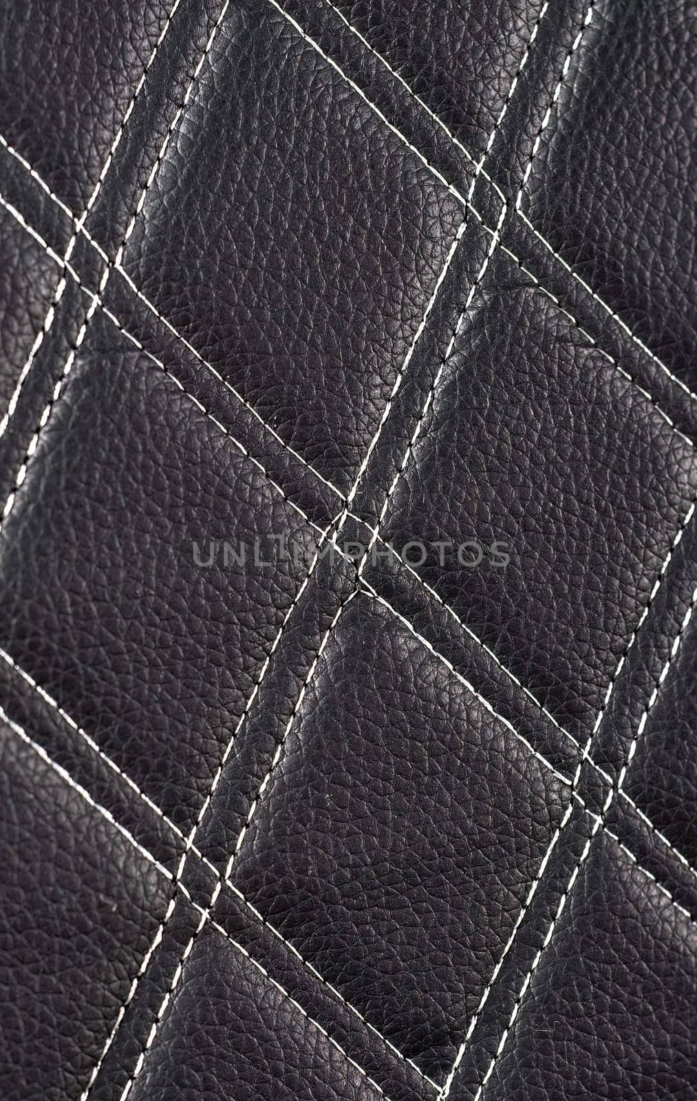 types of seams of eco leather cover car seat