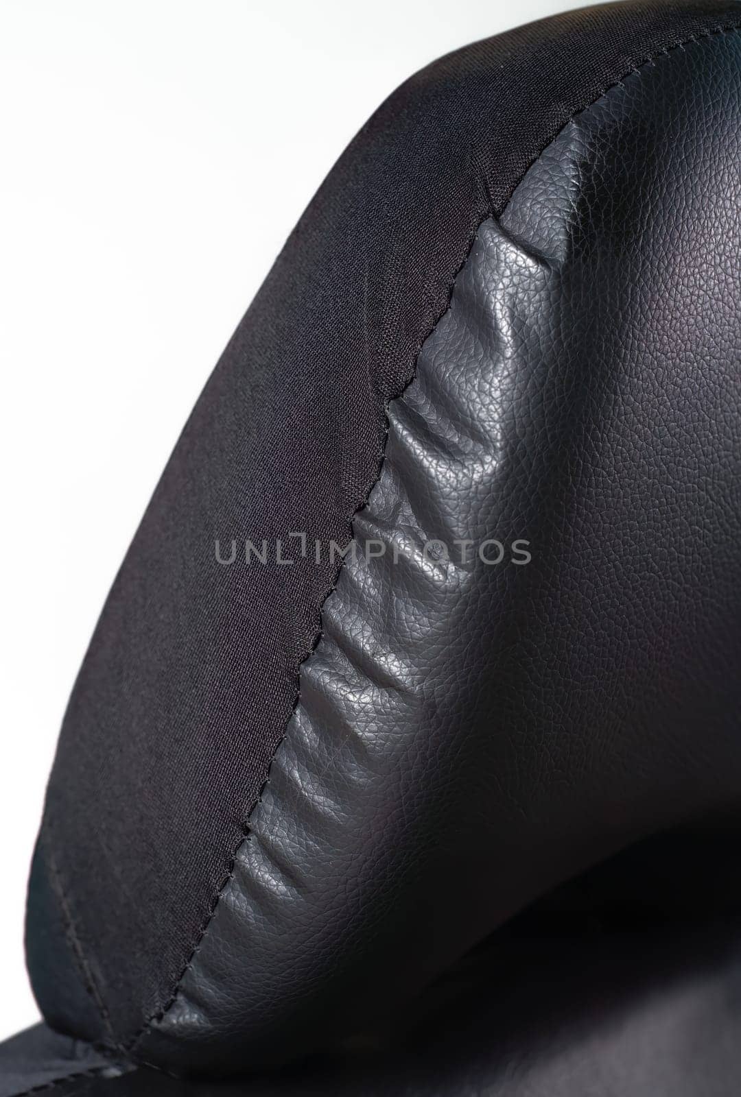 types of seams of eco leather cover car seat