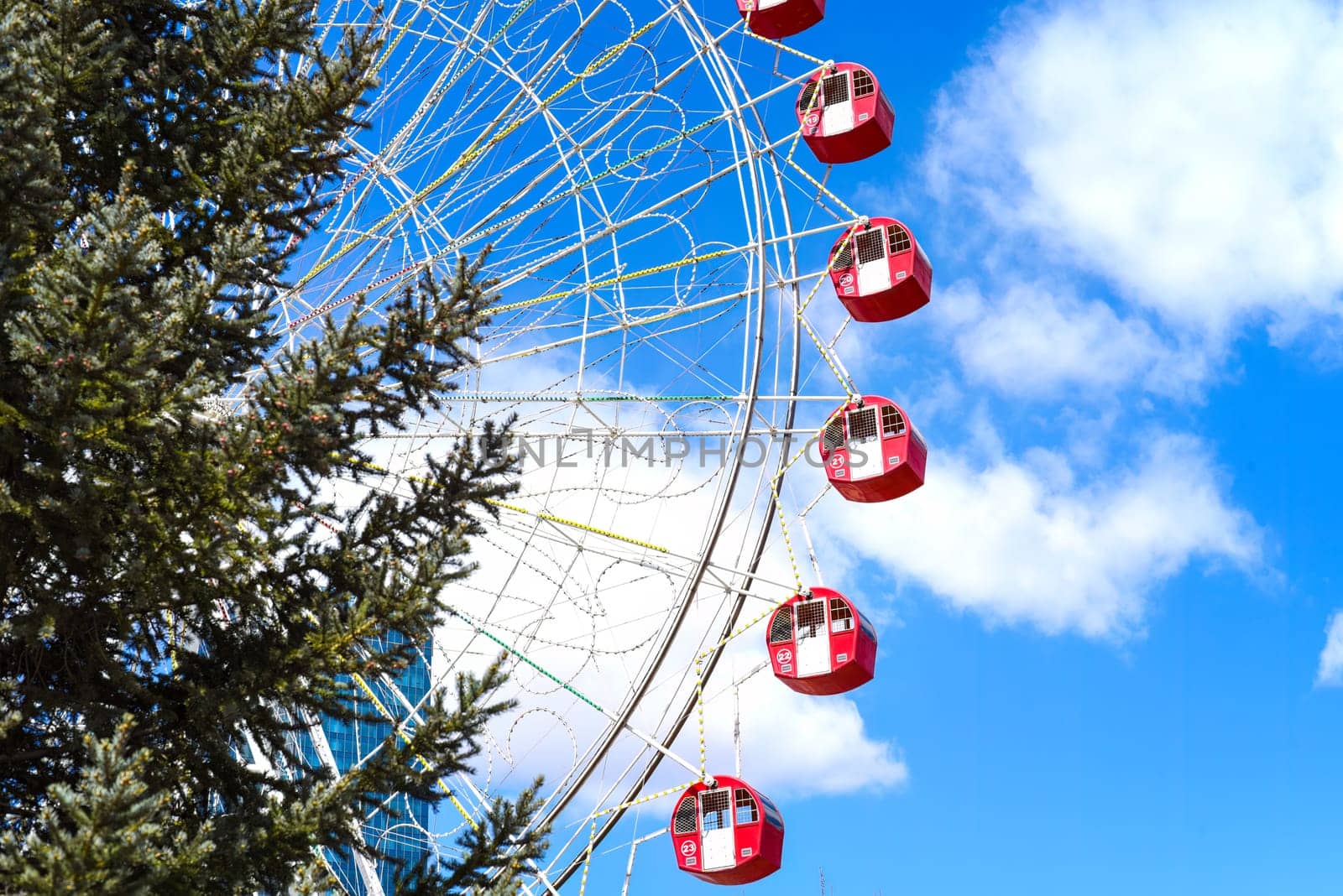 Ferris wheel of national amusement park of mongolia.