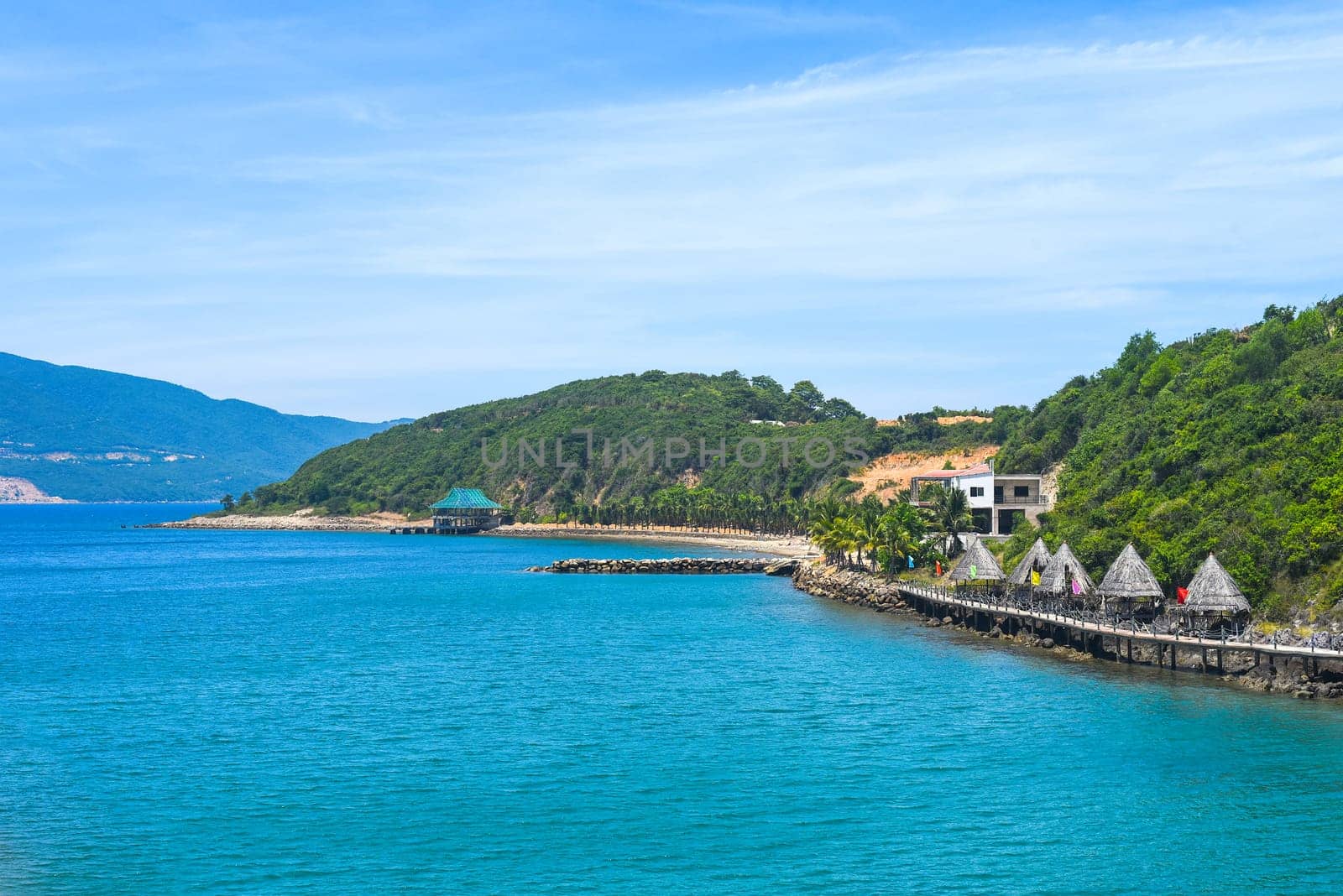 Vietnamese landscape on a tropical island