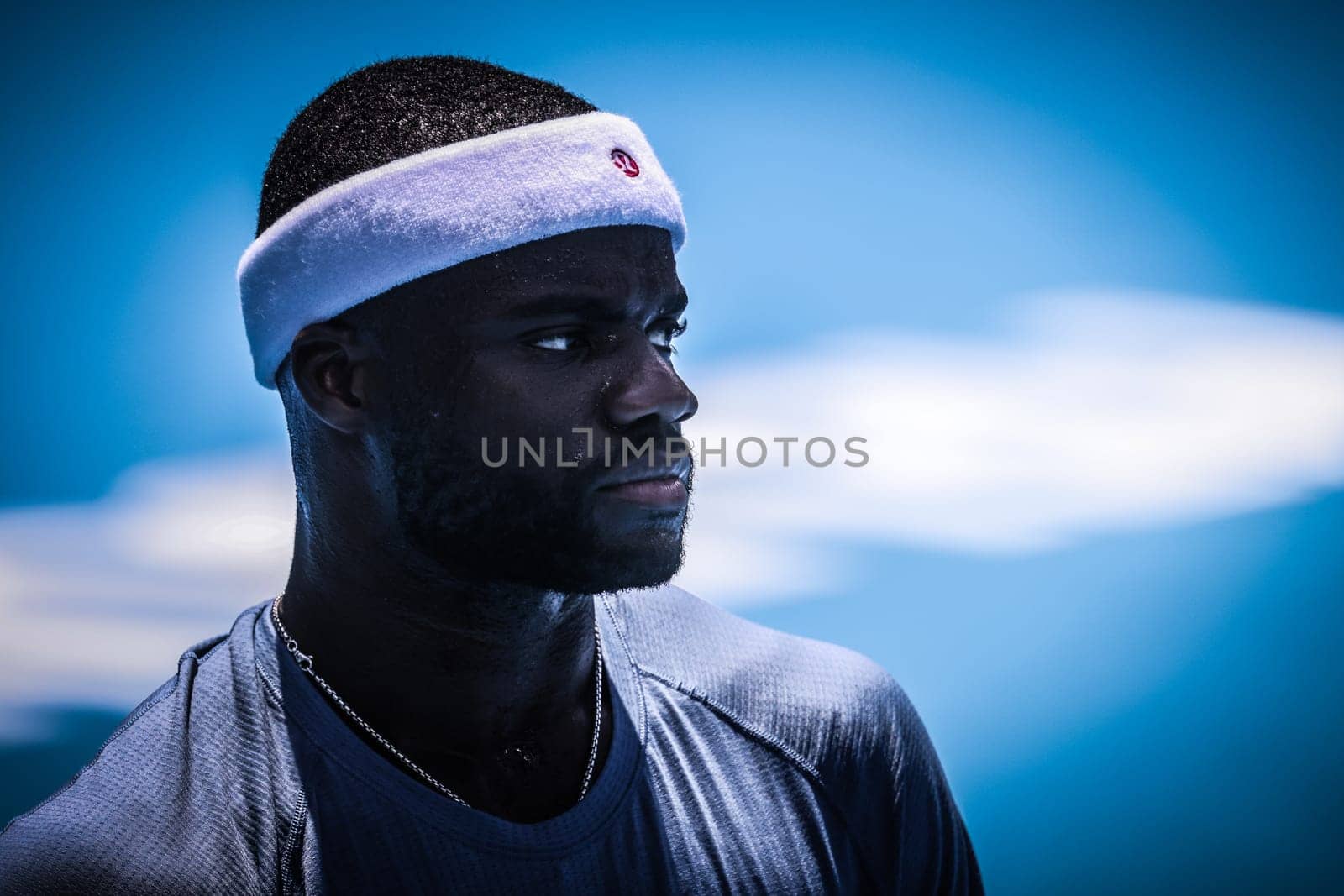 MELBOURNE, AUSTRALIA - JANUARY 10: Frances Tiafoe of USA during practice ahead of the 2025 Australian Open at Melbourne Park on January 10, 2025 in Melbourne, Australia.