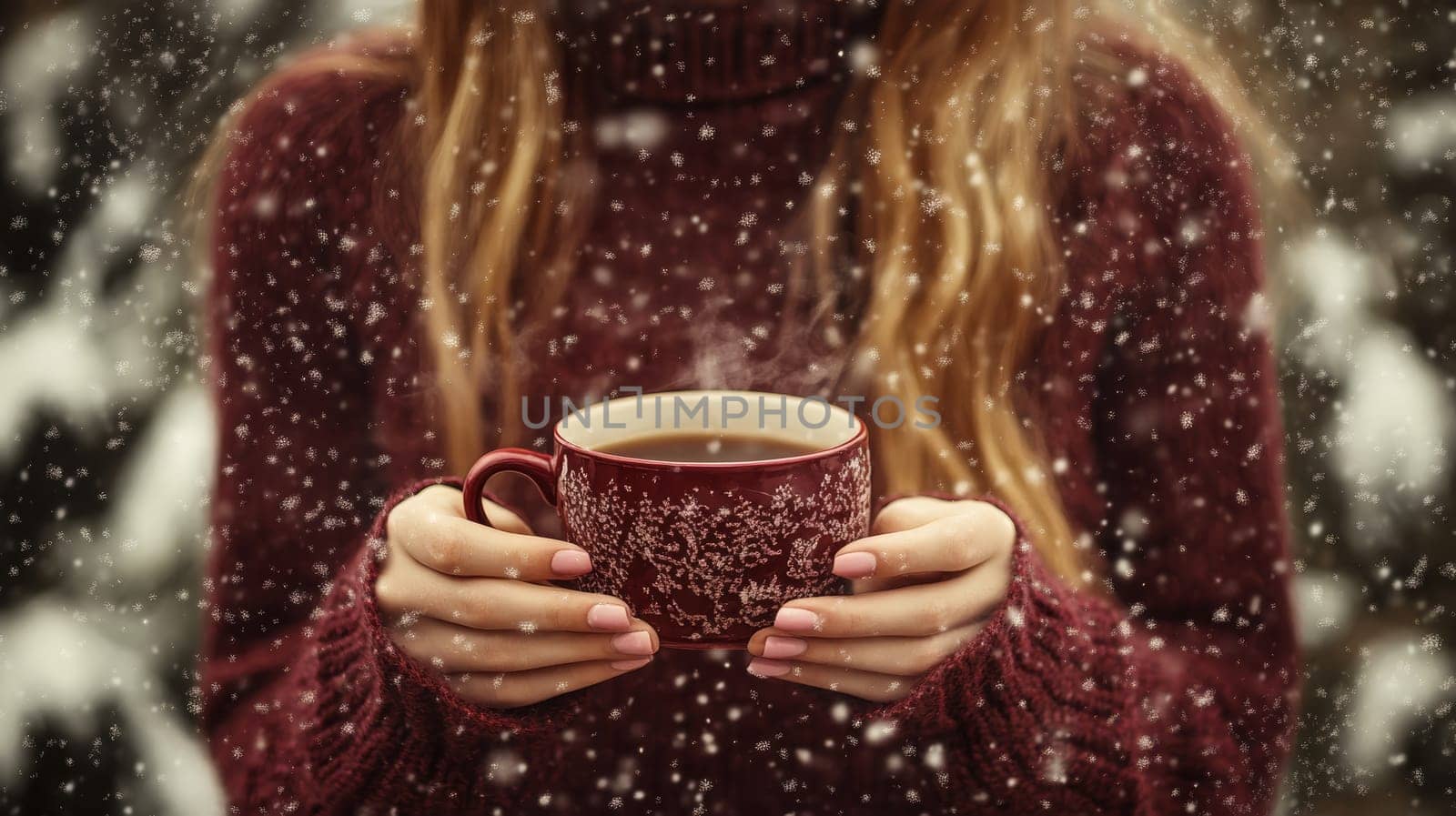 cup of coffee in hands, Generative AI, drink