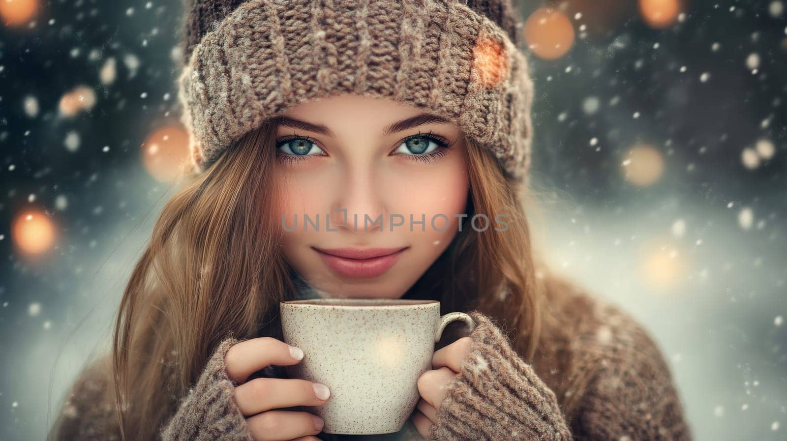 cup of coffee in hands, Generative AI, drink
