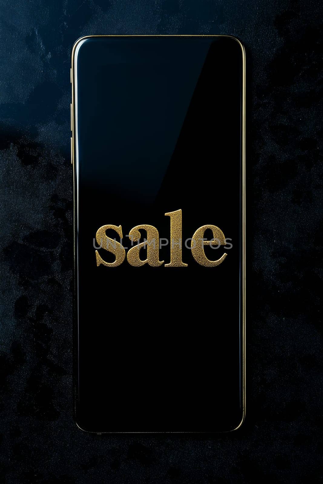 SALE 3D golden isolated selective focus. Generative AI, Generative AI, symbols