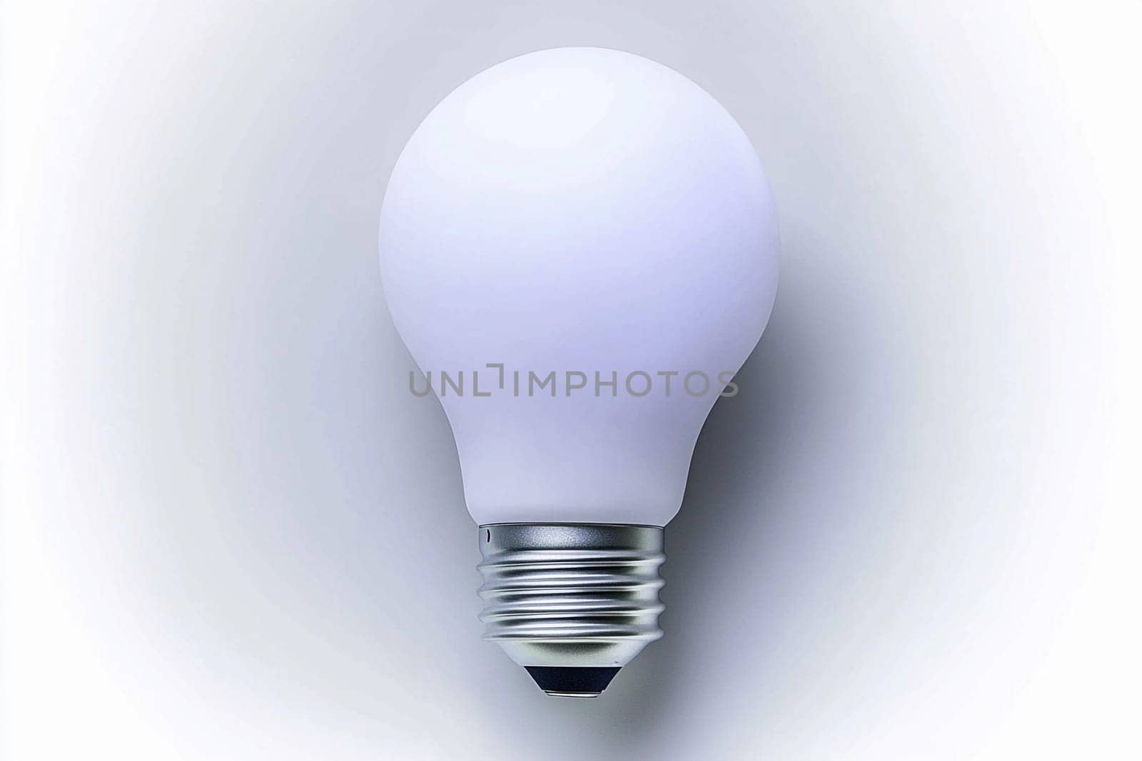 A light bulb brightens a stylish room featuring contemporary decor and clean lines.